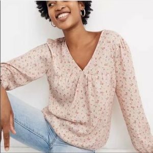 Madewell Floral V-neck